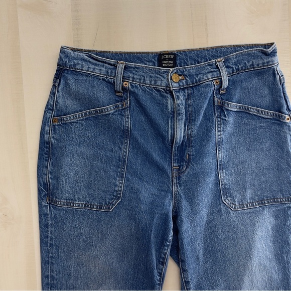 J CREW high rise bootcut cotton utility all day stretch jeans 2024 30 soft - Picture 6 of 9